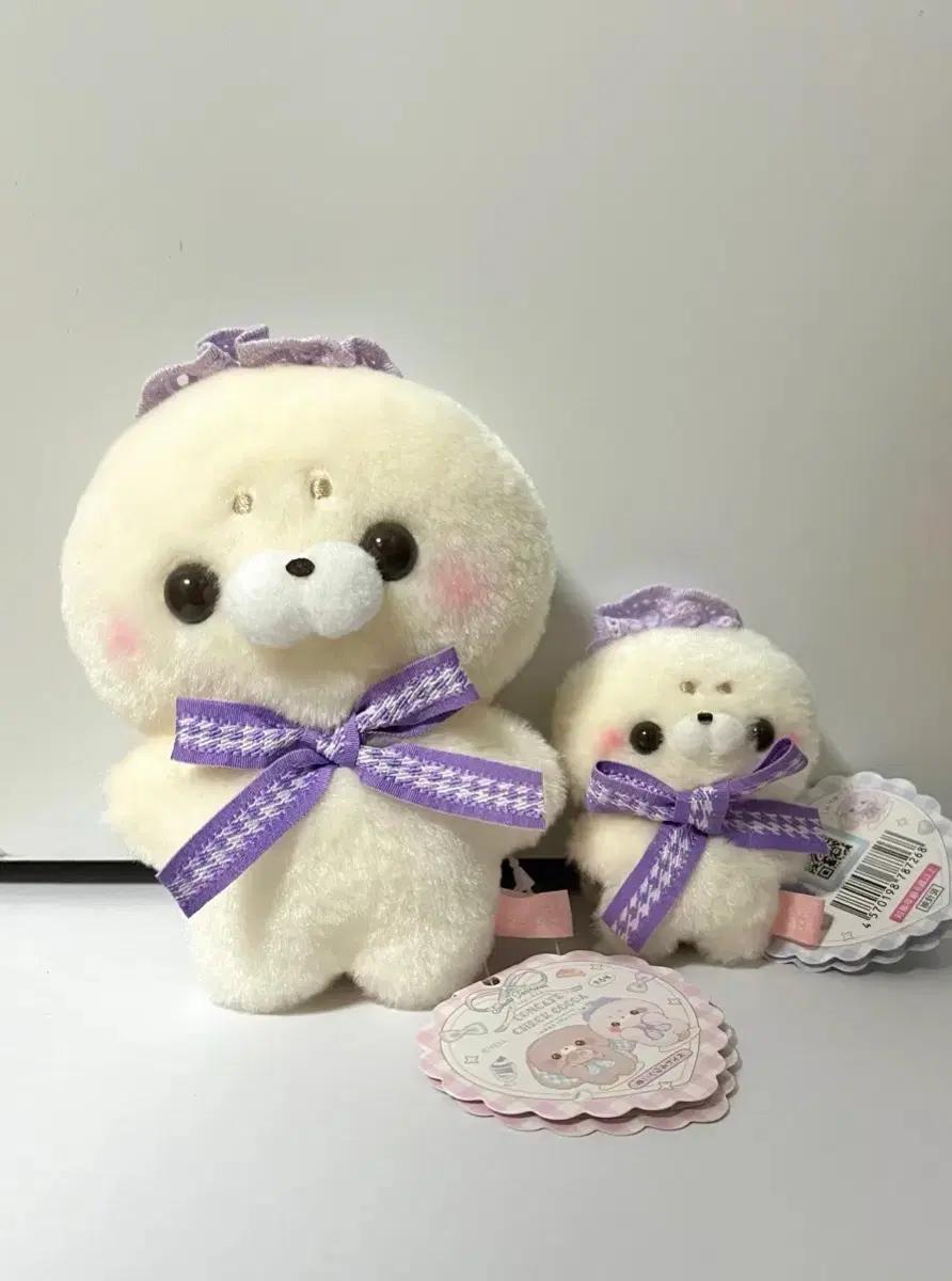 스쿳토탓치상 카페 메이드 물범 인형&키링 세트