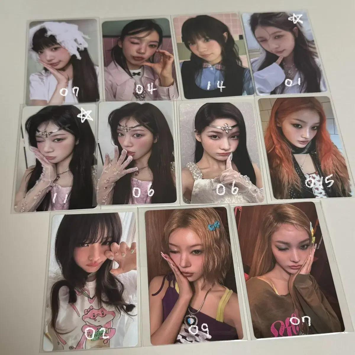 아일릿 포카 윤아 민주 모카 원희 이로하 포토카드 럭드 미공포 앨범