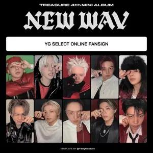 트레저 NEW WAV 와이지셀렉트 영통 미공포 포카 포토카드 특전