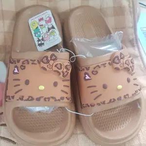 헬로키티 뮬 슬리퍼 브라운