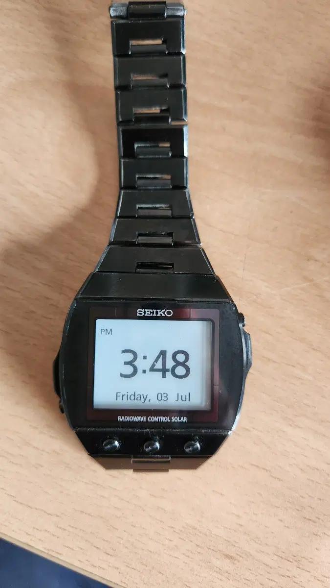(초희귀)SEIKO SDGA003 라디오컨트롤 솔라 손목시계