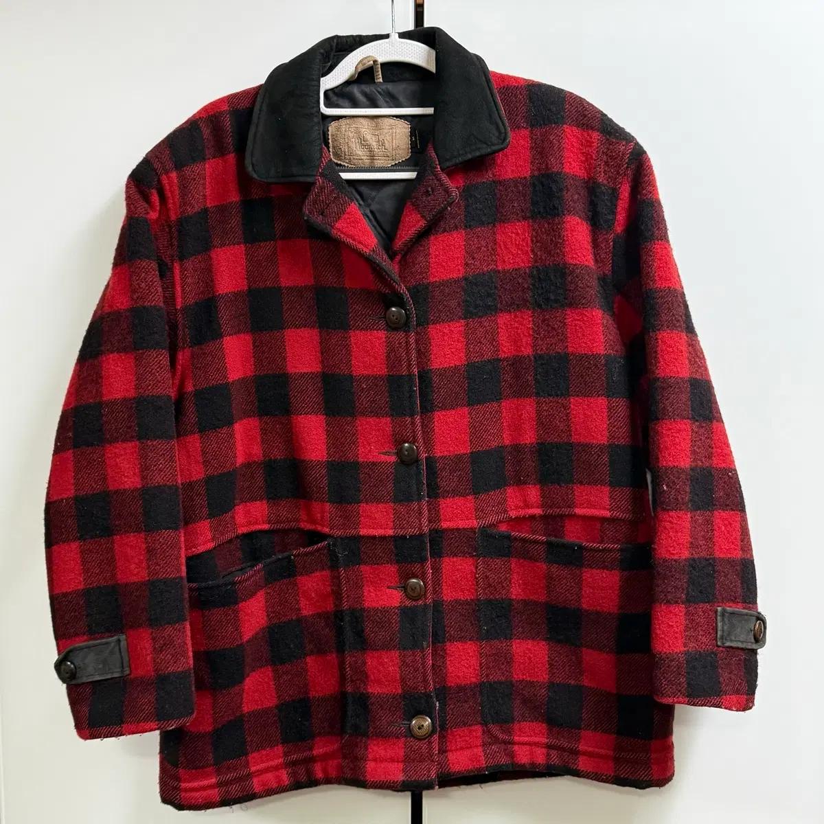 80S 울리치 woolrich made usa 버팔로 체크자켓 S