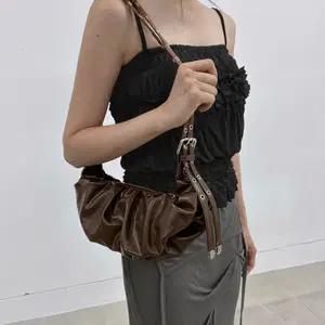 (새상품,택O)플레어업 Draped Leather Bag
