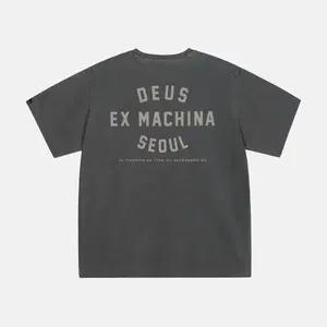 새상품) 데우스 엑스 마키나 다이드 서울 컬리지 어드레스 티셔츠 charcoal