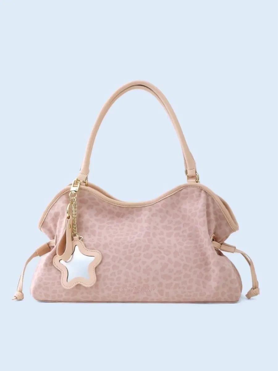 (마지막 가격내림)배드블루 badblue 미니 레오파드 딤섬백 핑크 Mini Washed Leopard Dimsum Bag Pink