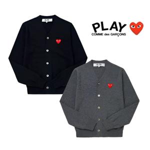 정품/새상품) 꼼데가르송 울 100 브이넥 가디건 남녀공용 2COLOR