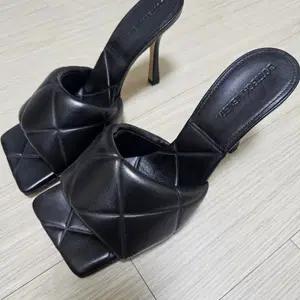 보테가베네타 리도 뮬 블랙 38.5