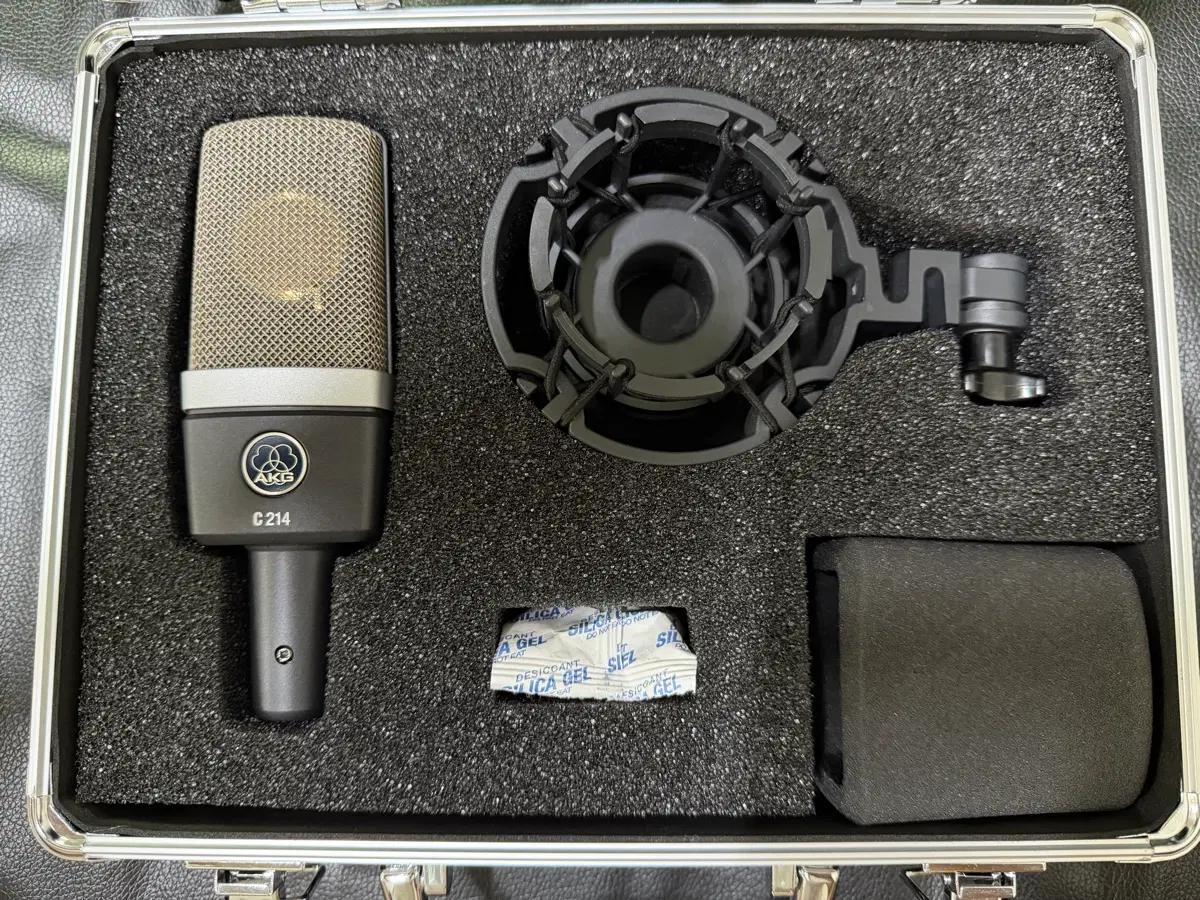 상태최상) AKG C214 콘덴서 마이크 풀박스 정리합니다