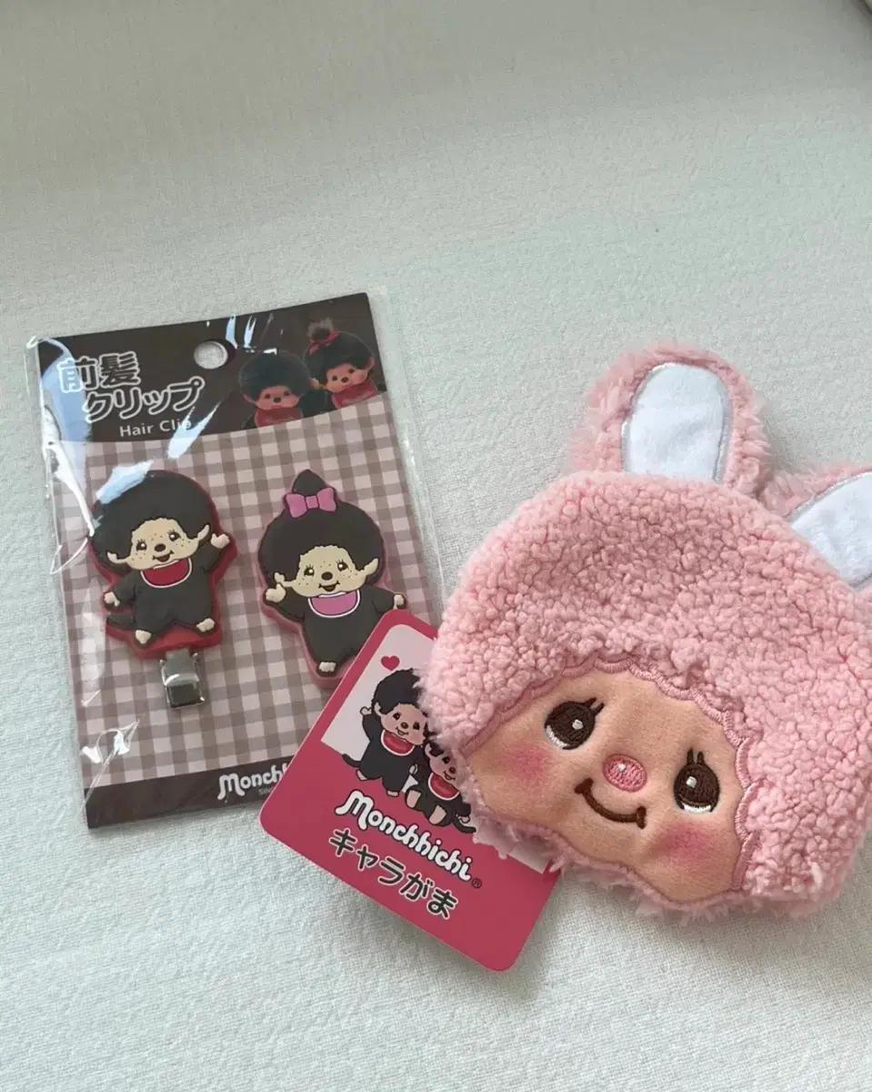 몬치치 일본 정품 머리삔 + 몬치치 동전지갑