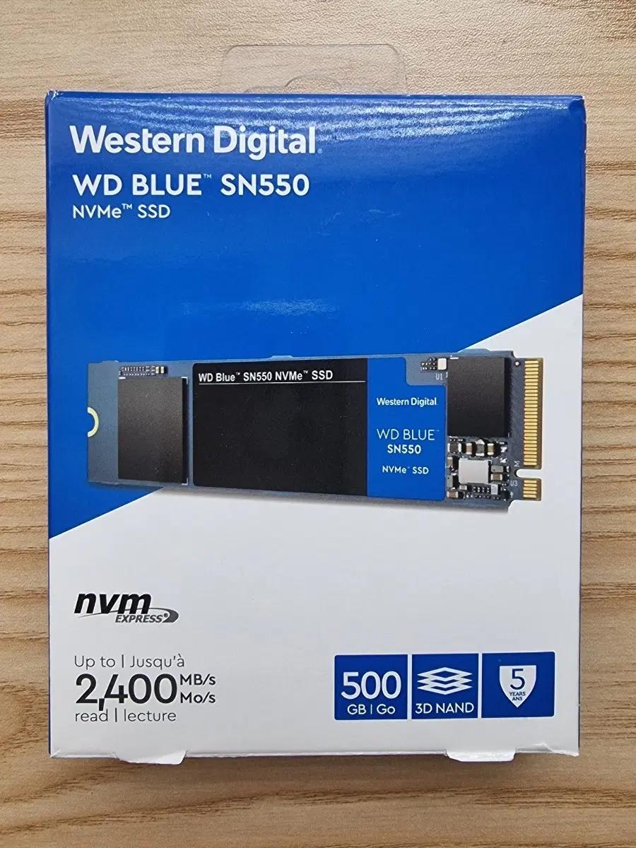 WD BLUE SN550 500기가 SSD 정품 NVME