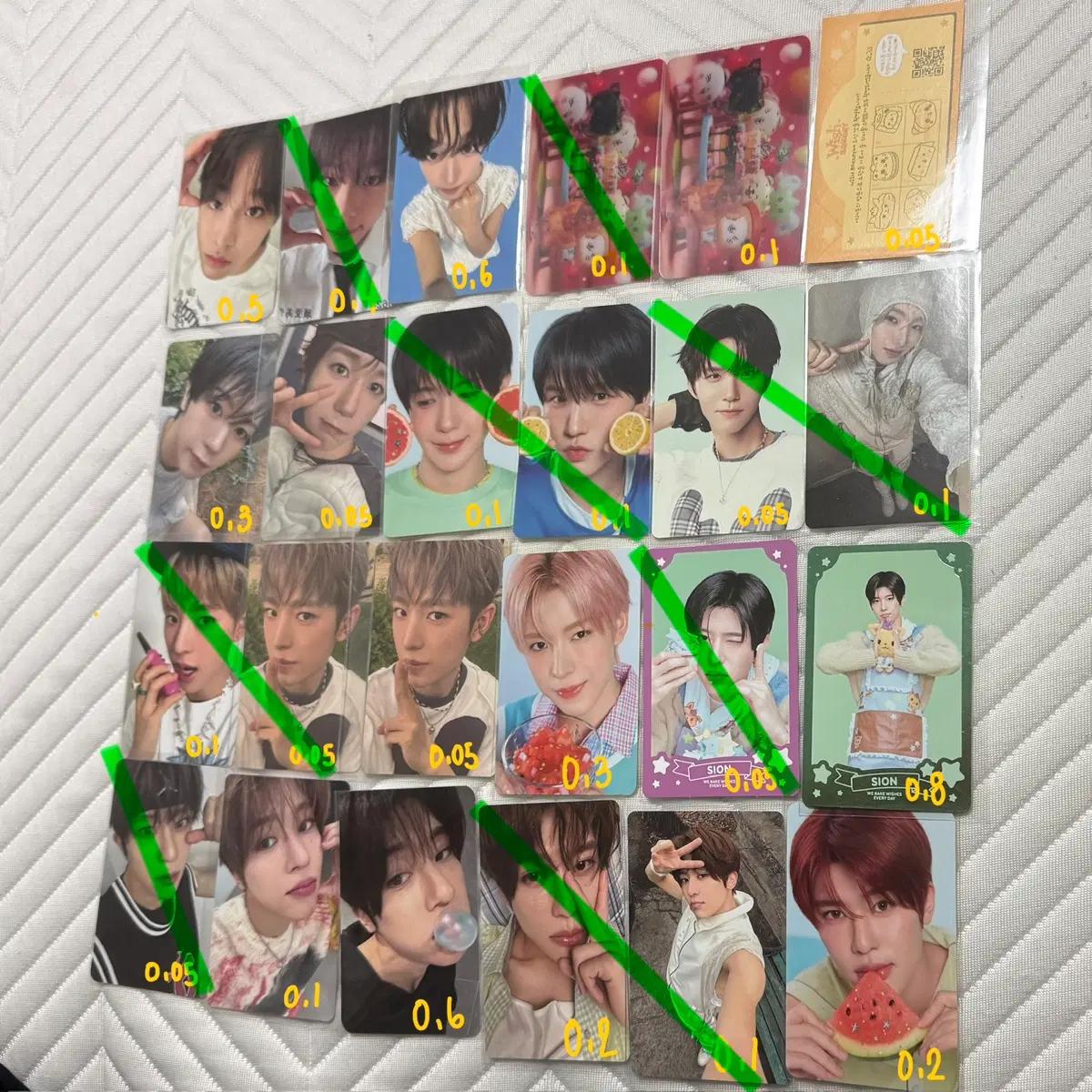 nct wish 엔시티위시 팝업 앨범 트래카 미공포 포카 양도