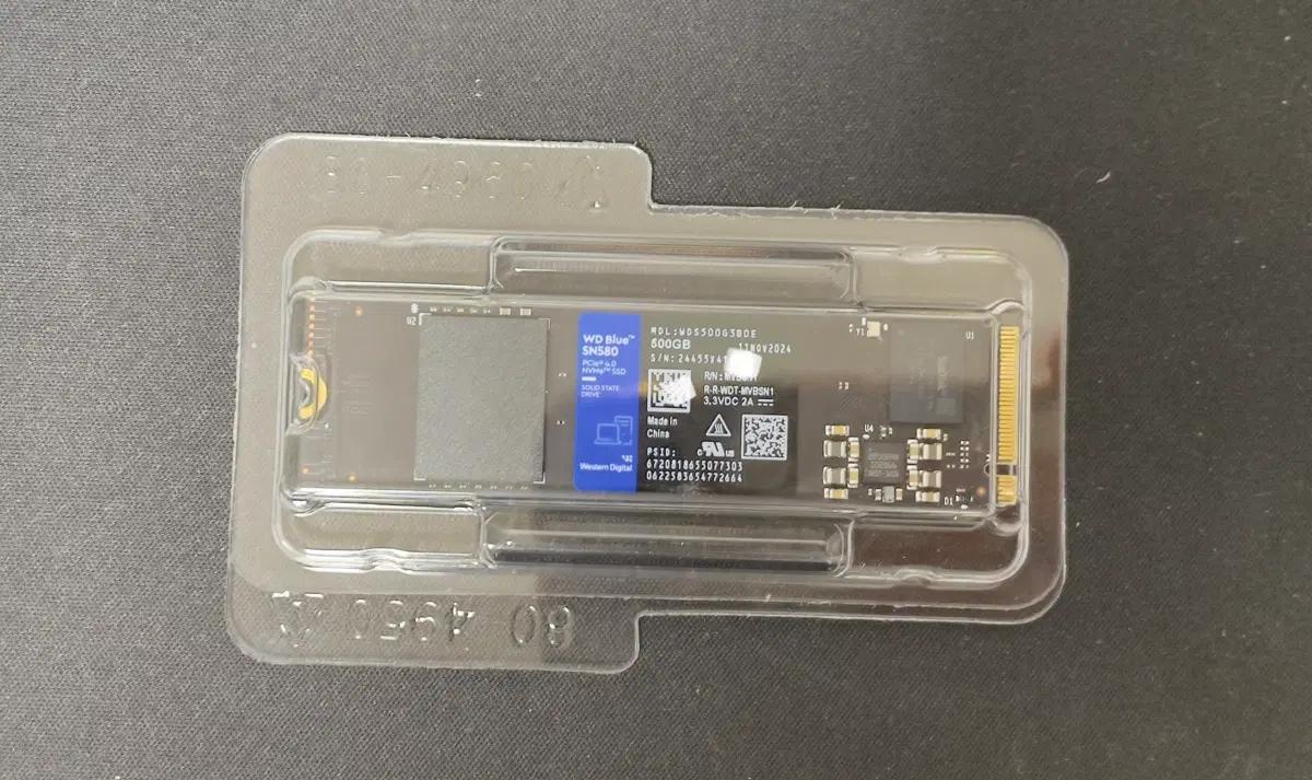 WD BLUE SN580 NVMe SSD 500GB 판매