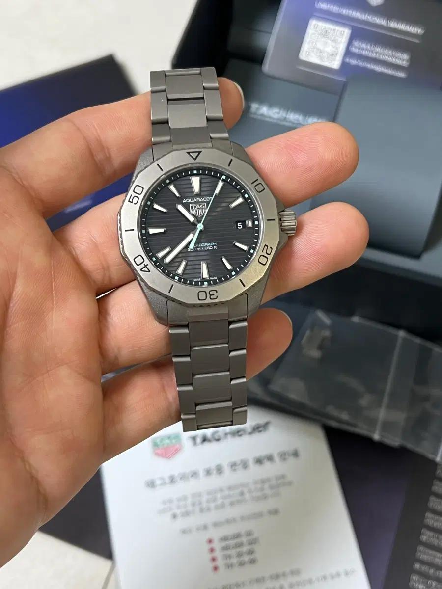 태그호이어 솔라그래프 티타늄 풀박스 40mm