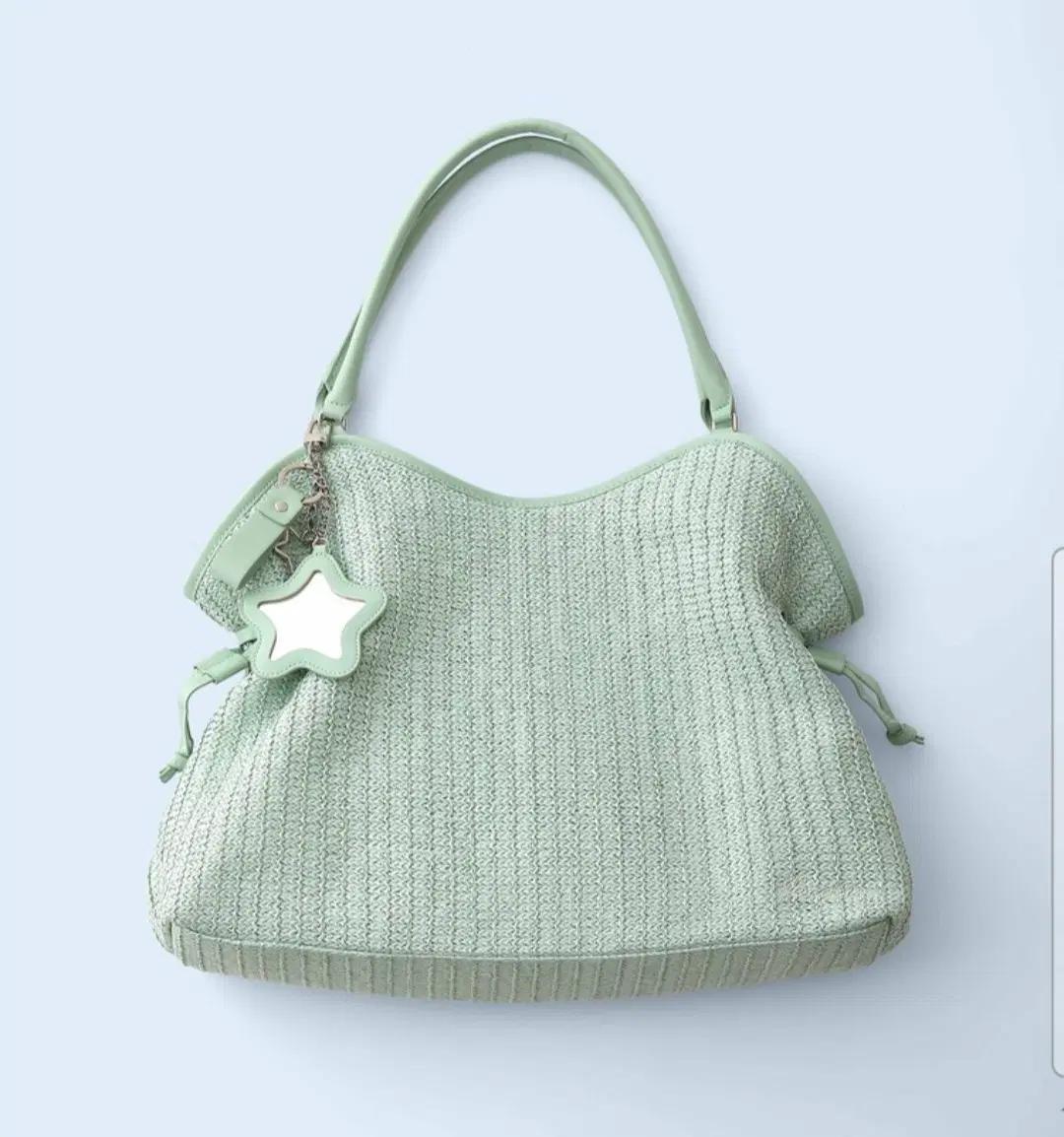 배드블루 라탄 피스타치오 딤섬 백