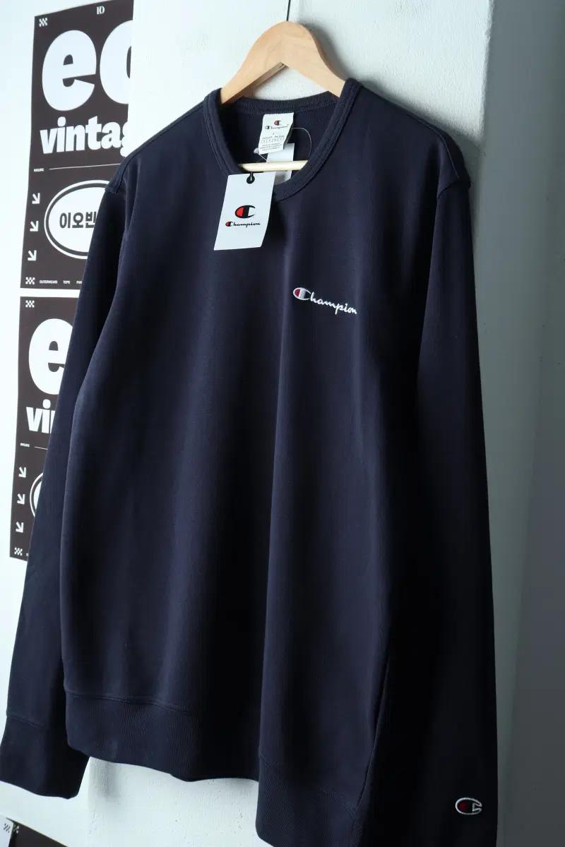 (XL-2XL) 챔피온 맨투맨 티셔츠 새상품 네이비 스웻-H38585