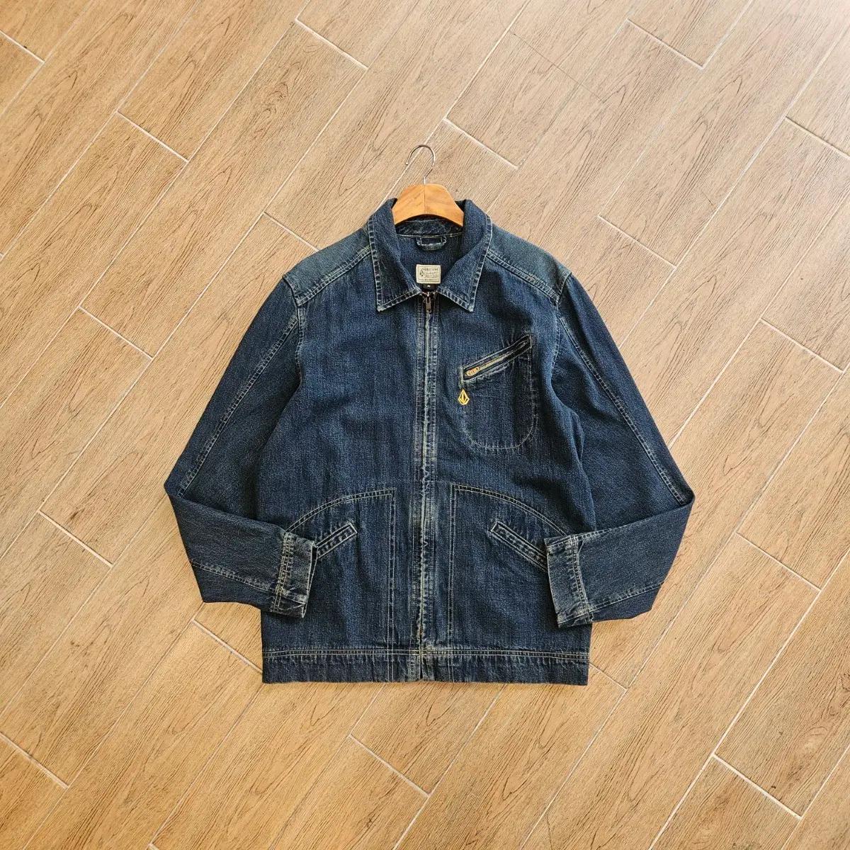 VOLCOM 볼컴 데님자켓 데님집업 슬림핏 L 100