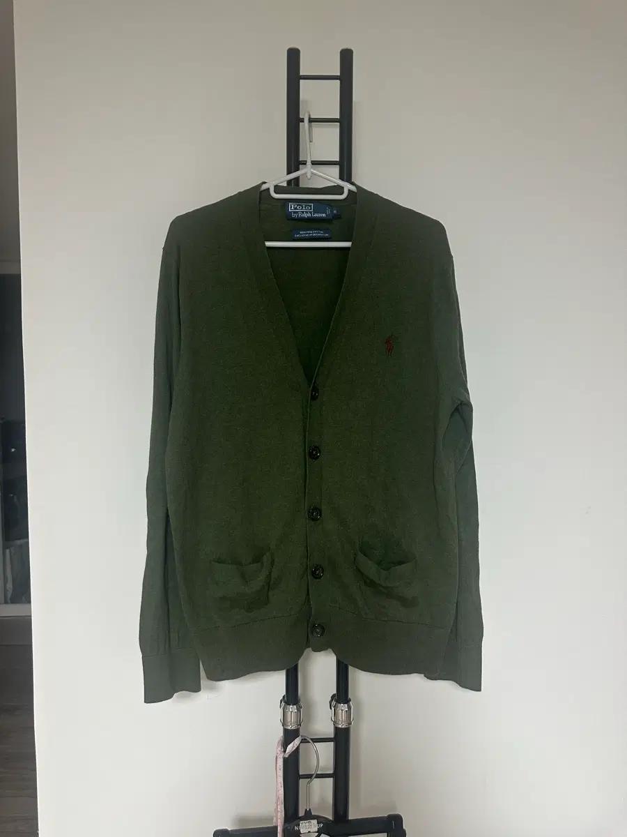 랄프로렌폴로  남성 Pima Cotton 브이넥  가디건