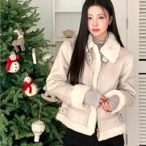 (새상품)스파오 퍼배색 무스탕