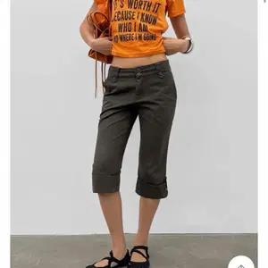 블랙업 카프리 팬츠 브라운 s