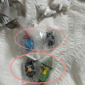 무민 패션링 반지 대롱대롱 연결 키링 메지루시 가챠 피규어 스노크메이든 스너프킨 스팅키