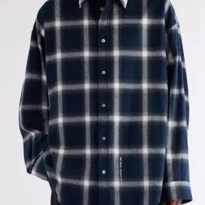 ACNE STUDIOS 체크 셔츠 네이비