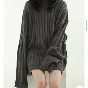 로컬맨션 데미지 골지 니트 (unisex)