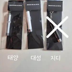 빅뱅 20주년 기념 미디어 전시회 LED 키링 태양 대성
