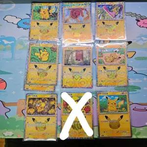 30주년 포켓몬 카드 피카츄 8종