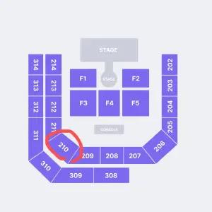데이식스 팬미팅 막팬 막콘 210구역 양도