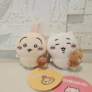 (세트) 나가노 먼작귀 도토리 치이카와 스트레스볼 우사기 볼체인 키링 가방고리 인형