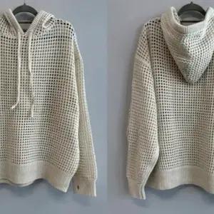 에이블리 [UNISEX]매쉬 시스루 핸드 워머 포인트 후드 니트