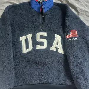 폴로 랄프로렌 USA 플리스 집업 네이비