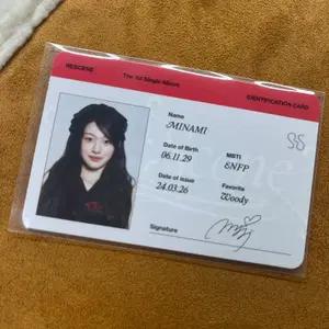 리센느 리씬 미나미 아이디 카드 앨범 포카
