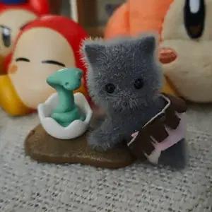 실바니안 패밀리 회색 고양이 아기 뱀 세트