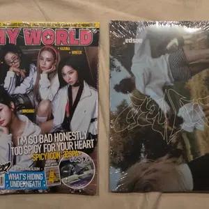 절판 미개봉 Zine 2종세트 aespa 에스파 미니 3집 앨범 MY WORLD Zine Ver 2종 세트