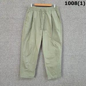 스파오 카키색 남자 면바지 XL