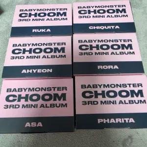 (대량 가능)6개 세트 키링 앨범 베이비몬스터 BABYMONSTER CHROOM