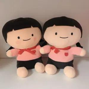 여자 아이 인형 두개 세트 다이소 복고인형