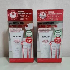 1+1) ZEROID 제로이드 핌프로브 레드 컨트롤 크림 pH4 80ml 기획 세트