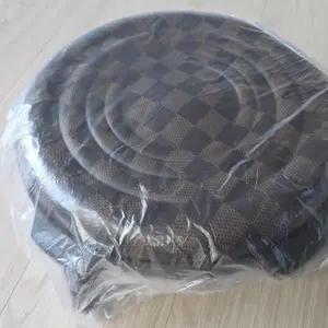 작업 바퀴 의자 앉은뱅이 A타입(높이14cm) 쿠션 체크브라운 2인치(우레탄)