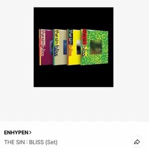 미개봉 엔하이픈 THE SIN: BLISS SET 일반반 세트