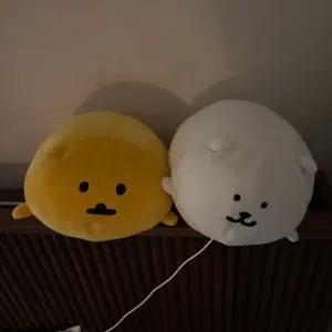 농담곰 고로케 엎드린 쿠션 2개 일괄 판매