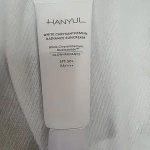 미개봉/아모레퍼시픽 한율 흰감국 광채 선크림 SPF 50+ 70ml