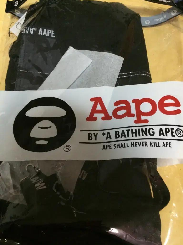 aape 에이프 정품 오버롤 멜빵 청반바지