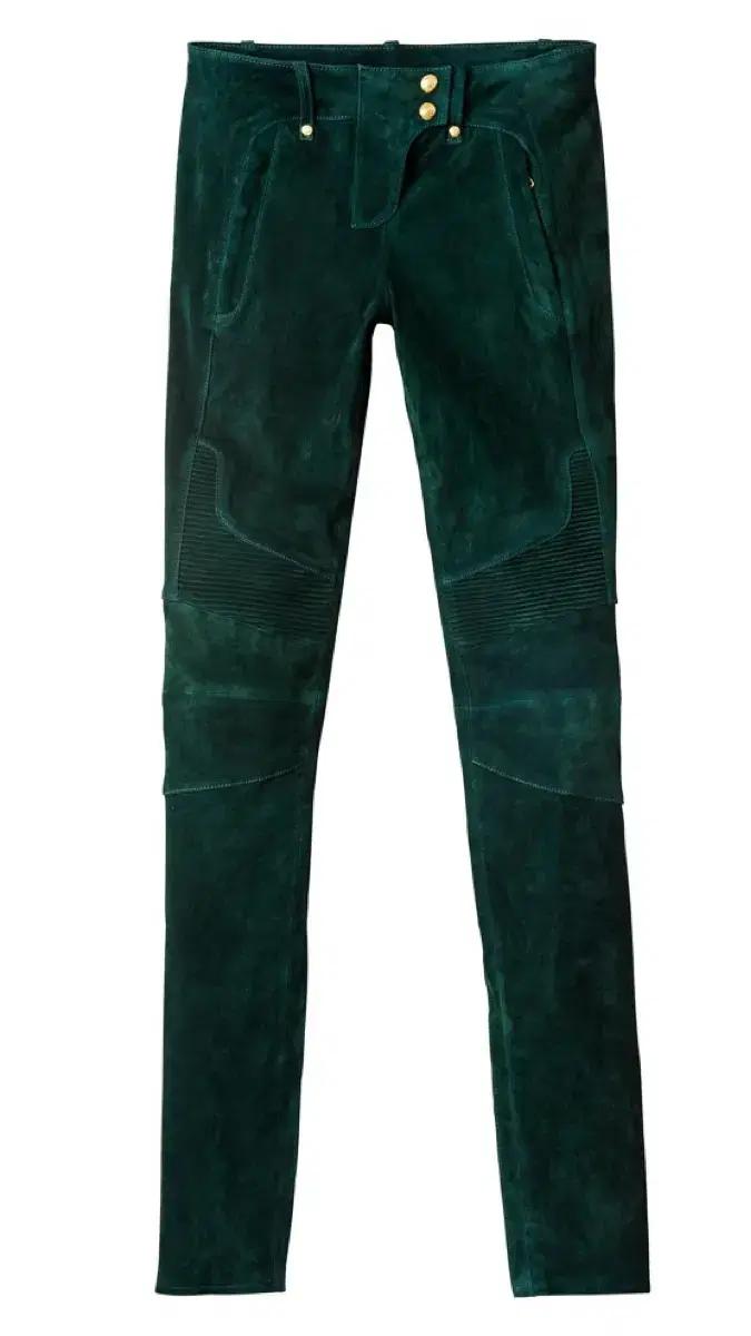 [32] H&M 발망 그린 스웨이드 바이커진