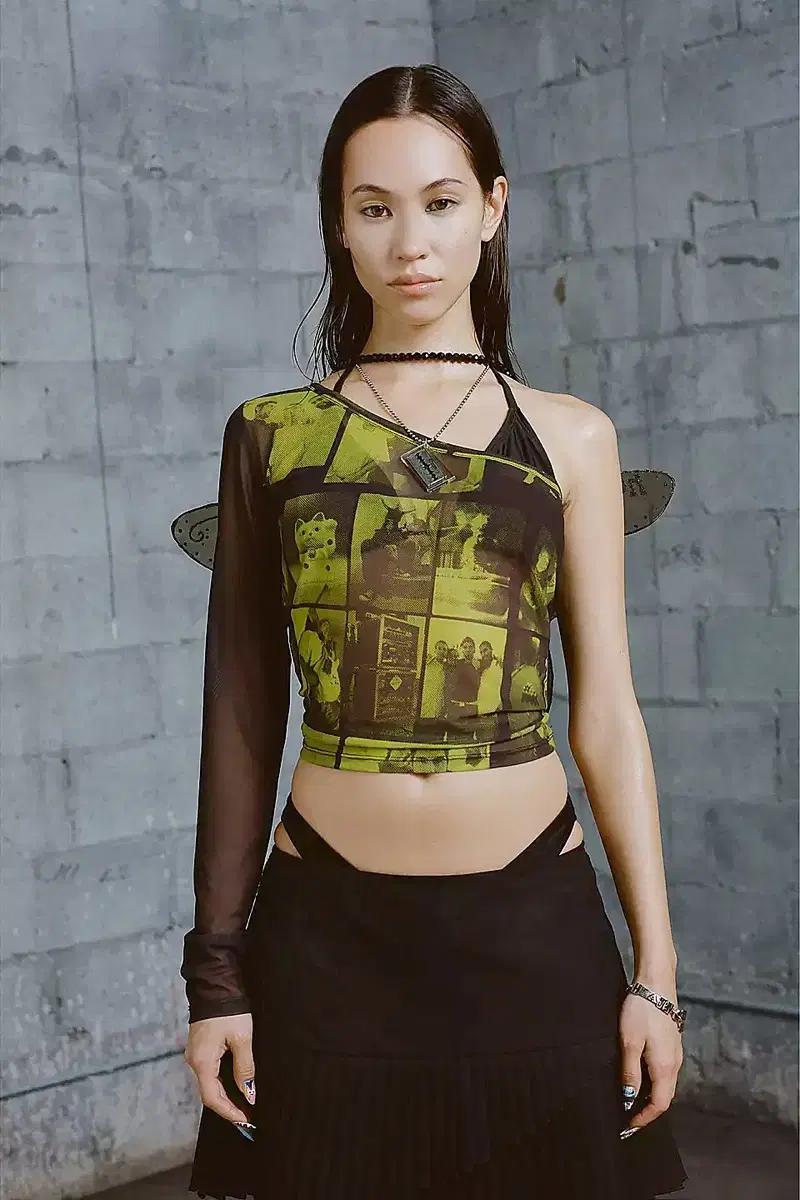 정품 marcjacobs 마크제이콥스 로고 면도날 나이프 목걸이