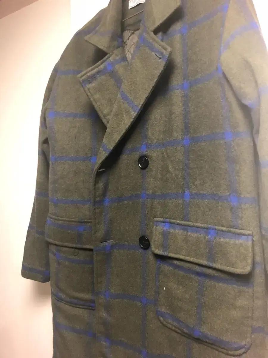 가격내림 헐값 체크 닥스st 오버핏 체크자켓형 롱코트