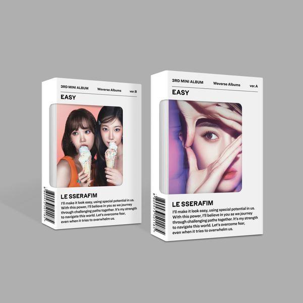 르세라핌 (LE SSERAFIM) - 미니앨범 3집 [EASY] (Weverse Albums ver.) (랜덤버전)