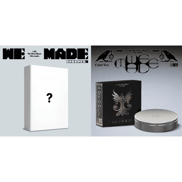 [케타포 Special Gift] [2CD 세트상품] i-dle (아이들) - 미니앨범 9집 [We made] (Mono Ver. + Crow Ver.)