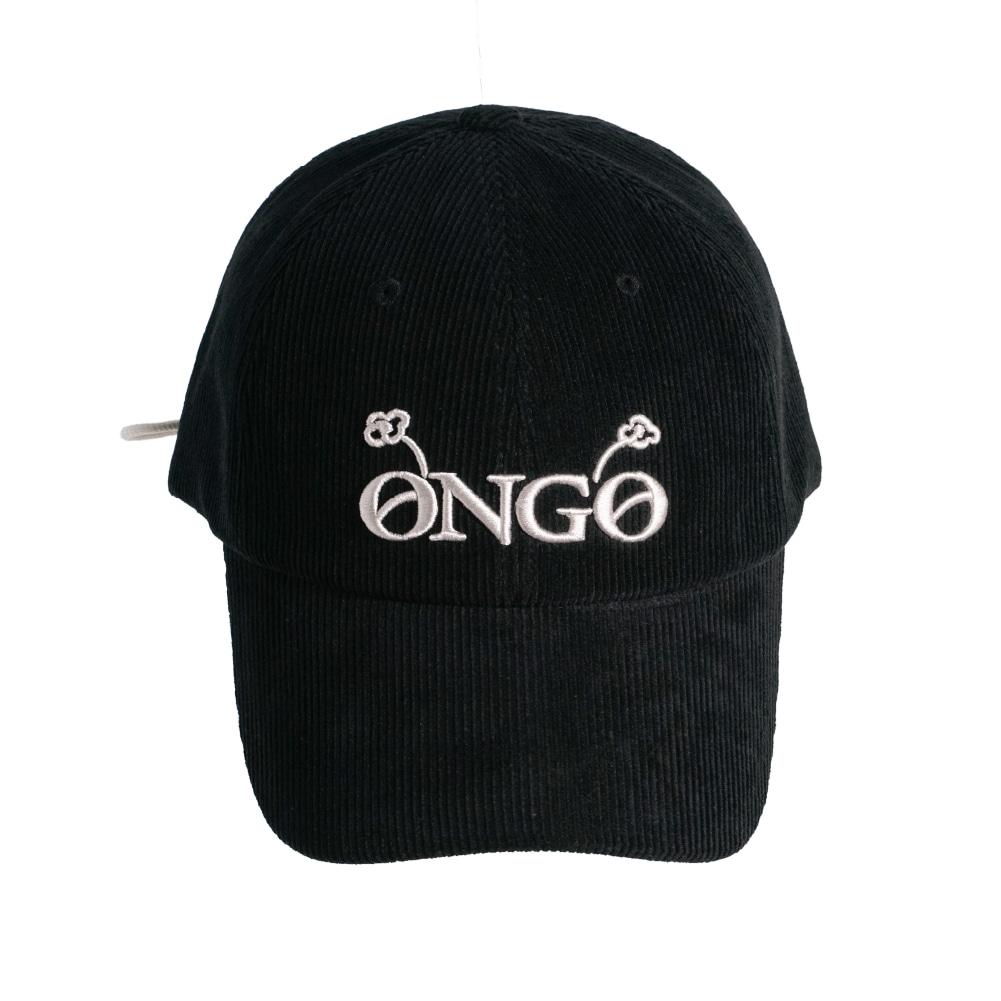 CORDUROY LOGO FLOWER CAP_Black
